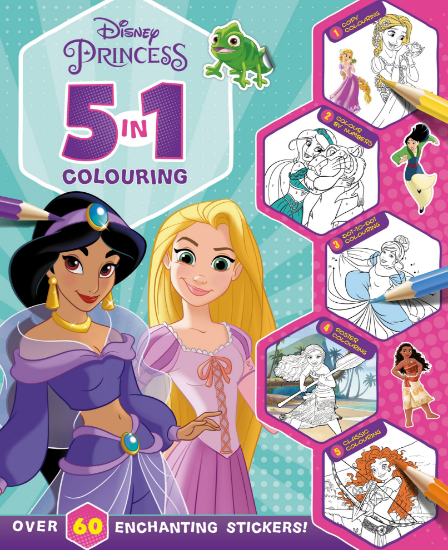 Picture of DISNEY 5IN1 COLORING-PRINCESS