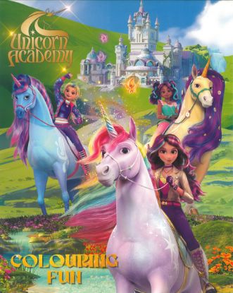 Show details for UNICORN ACADEMY COLORING FUN  Picture of UNICORN ACADEMY COLORING FUN